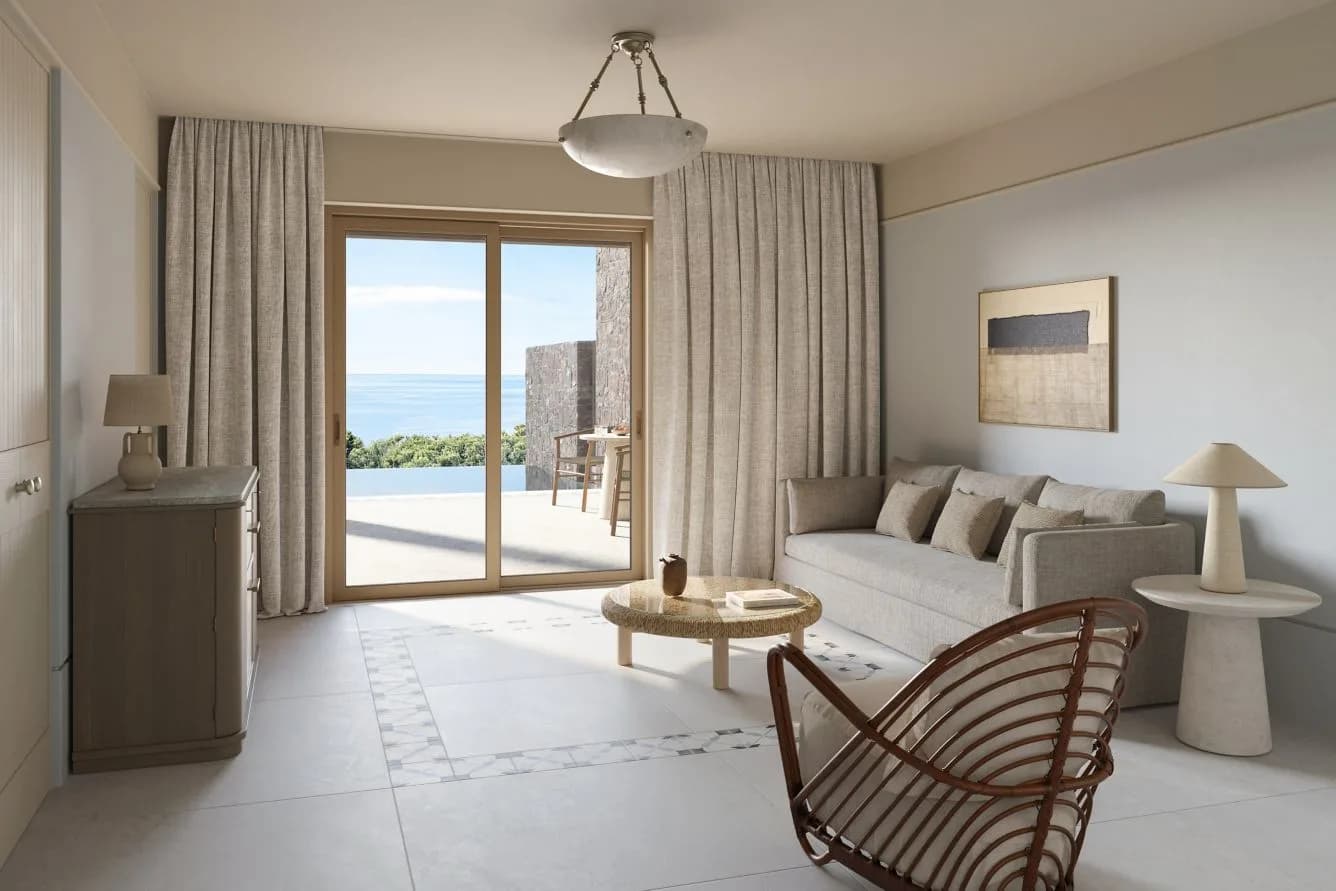 Eréma Hotel Milos – Wohnbereich einer Suite
