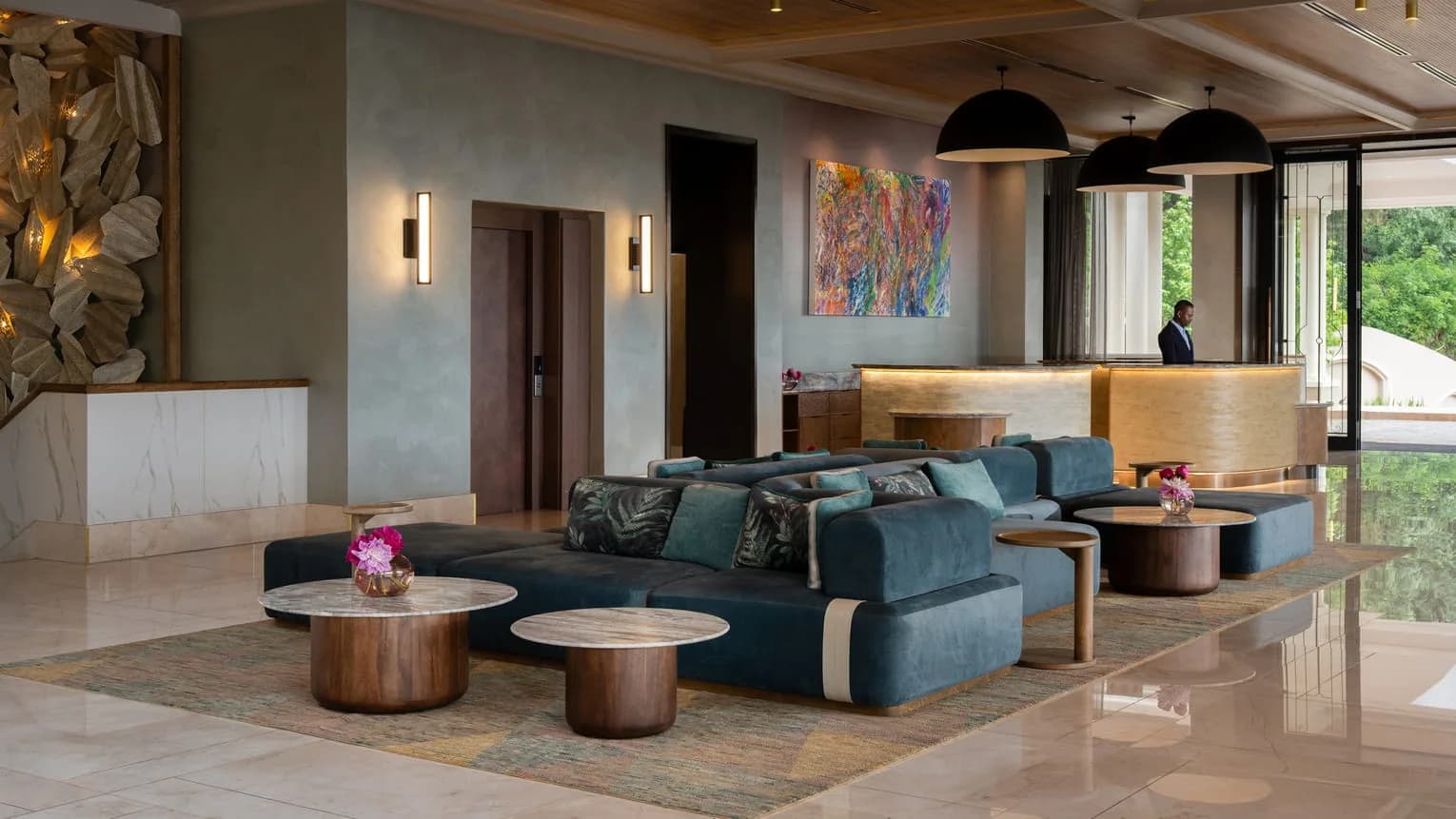Lobby des Four Seasons Hotel The Westcliff in Johannesburg